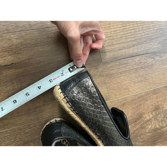 Ugg Sandrinne metallic basket espadrille slip on loafers size 7 - Picture 11 of 11